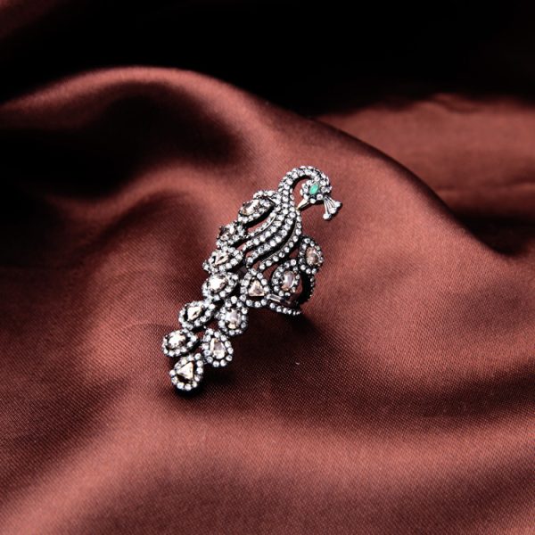 Elegant Diamond Cute Peacock Women's Ring