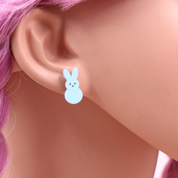 Women's Cute Fashion Rabbit Shape Easter Acrylic Earrings