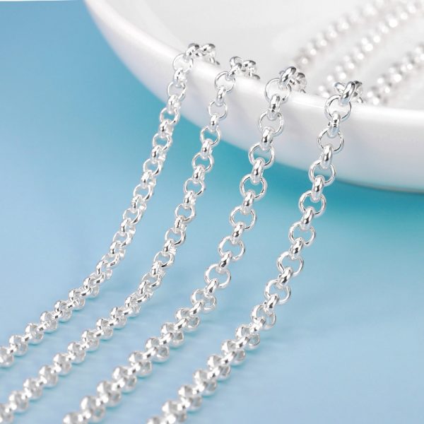 Men And Women Sterling Silver Necklace