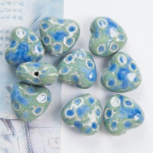 Fashion Ceramic Blue Scattered Beads