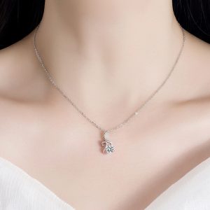 Swan Pendant Fashionable Elegant Necklace