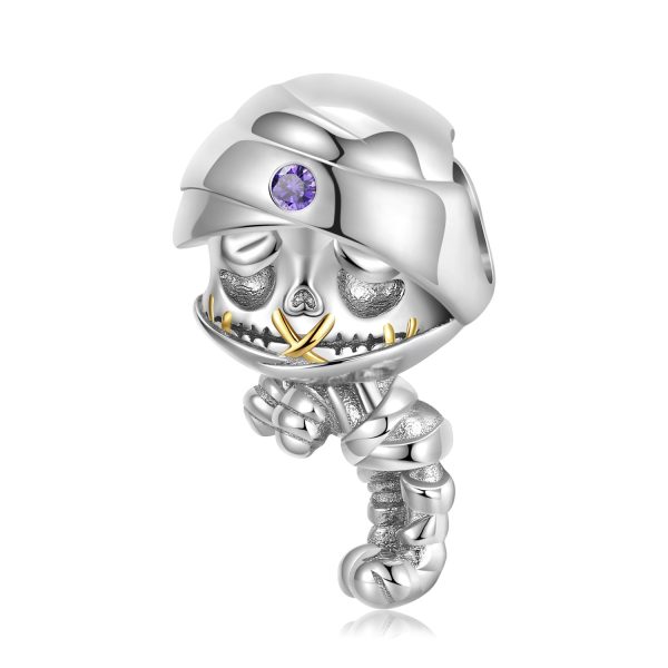 Creative Skeleton Family Series Mummy Beads Original Niche Design Sense Versatile 925 Silver Diy Bracelet Accessories