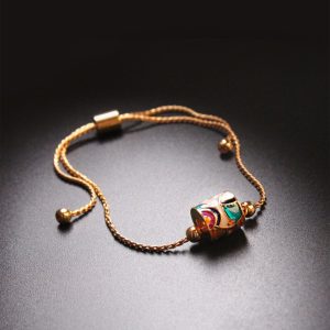 Colorful Enamel Drip Glazed Ethnic Bracelet