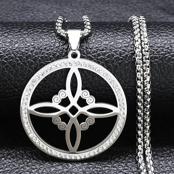 New Stainless Steel Pendant Necklace For Men And Women Silver