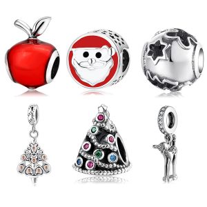 S925 Sterling Silver Beads CharmChristmas Eve Series Beaded Diy Accessories