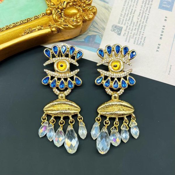 Eyes Eyelashes Nose Light Luxury High-end Earrings