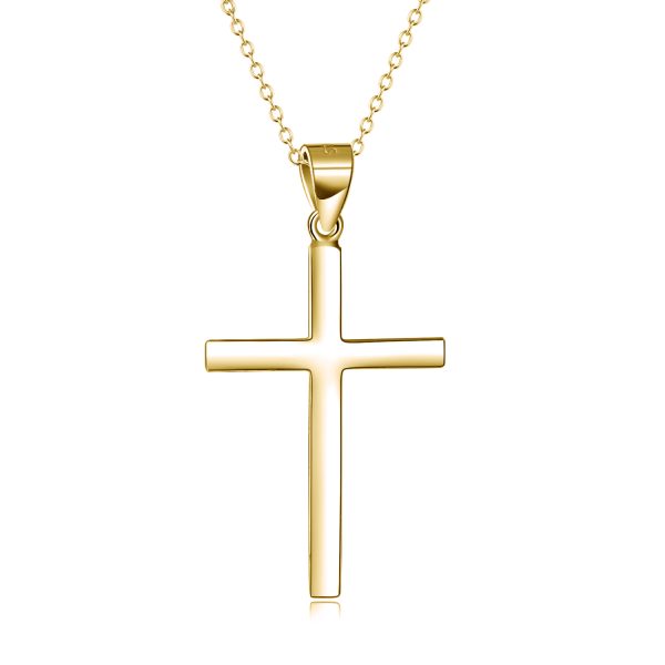 Sterling Silver Cross Pendant Necklace Jewelry Gifts for Women Men