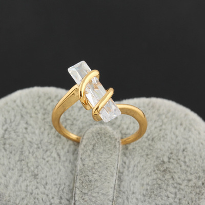 Zircon Rings in Genuine Gold and Platinum Plating