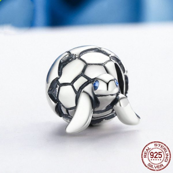 Sterling silver turtle beads