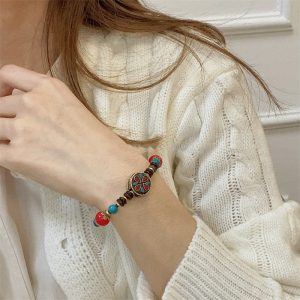 Retro Bead Bracelet With A Sense Of Luxury And Niche Appeal