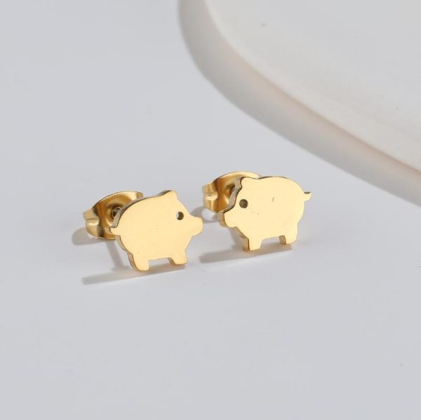Creative And Cute Little Pig Earrings
