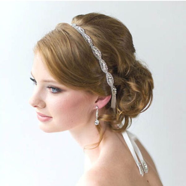 XH86-1 European luxury handmade crystal chaton bride hair band wedding hair headdress aliexpress Ebay