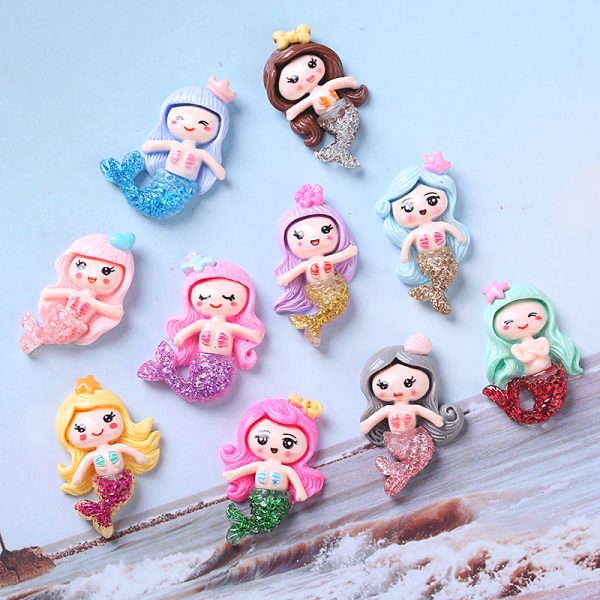 Patch Doll Diy Mermaid Resin Jewelry Accessory