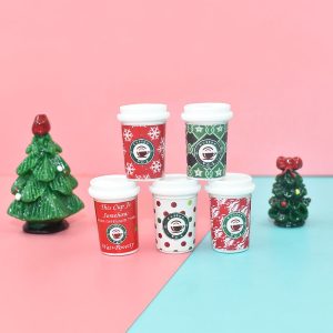 Resin Christmas Coffee Cup Pendant