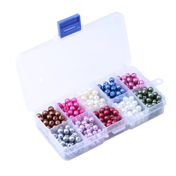 4mm 6mm 8mm Glass Pearl Round Pearl Pearl Loose Pearl Boxed Combination Amazon