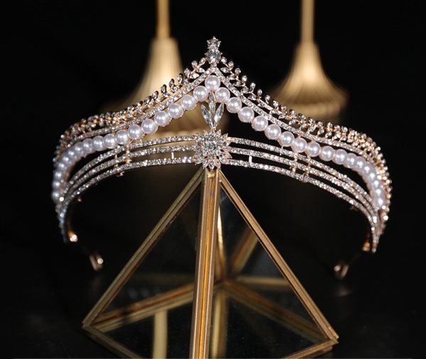 Bridal Crown Baroque Pearl High-end Luxury Headband