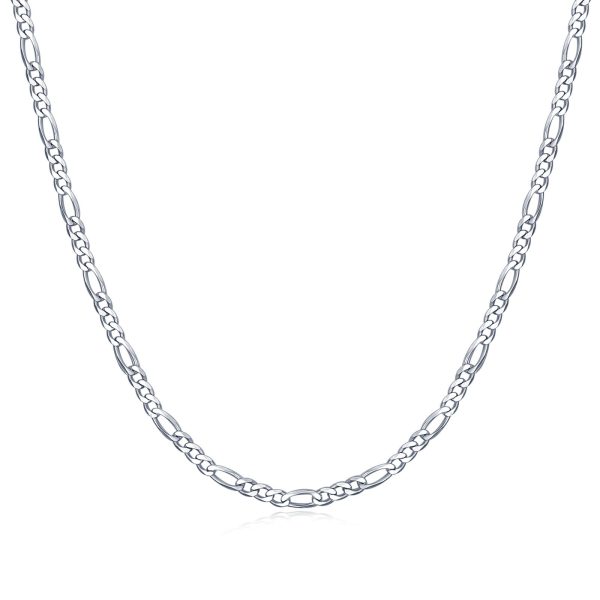 Figaro Link Chain in Sterling Silver