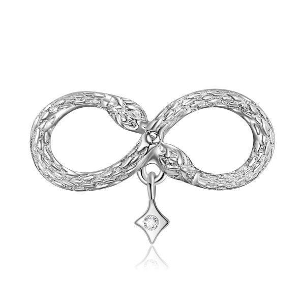 Sterling Silver 925 Snake Beading Personality Niche Diy Accessories