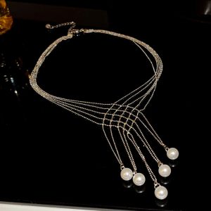 Multiple Beads High-grade Necklace Eardrop Frame