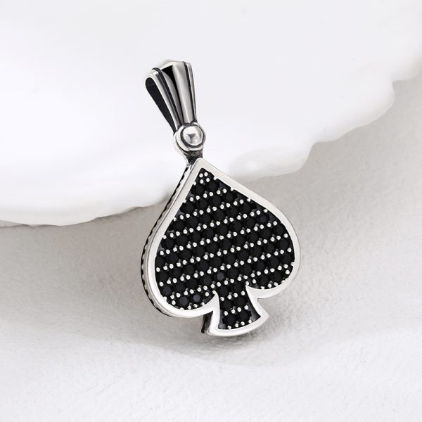 Women's 925 Sterling Silver Spade Pendant