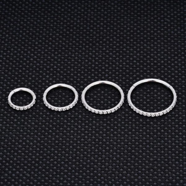 G23 Seamless Closed Ring Lip Ring Human Body Piercing Accessories Titanium Alloy