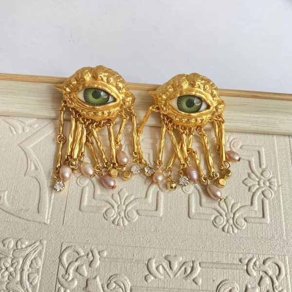 Middle-ancient Personalized Eye Ear Studs Ear Clip