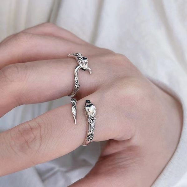 Personalized Snake Ring Female Special-interest Design