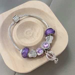 New Panjia Style Beaded Purple Hot Air Balloon Bracelet For Women