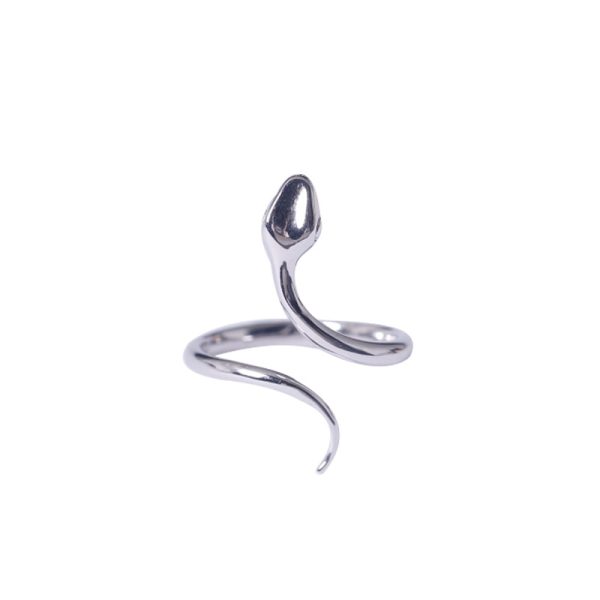 925 Sterling Silver Snake Rings For Women Creative Design Lady Fashion Jewelry