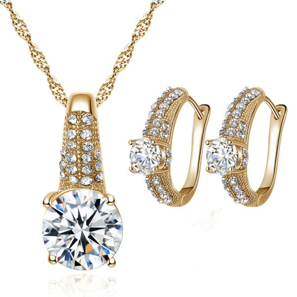 Bridal Necklace And Earrings Jewelry Set