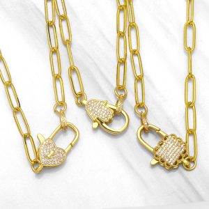 Heart Lock Head Thick Chain Clavicle Chain Special-interest Design Cold Wind Necklace