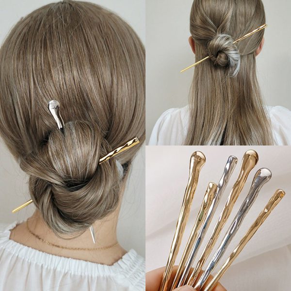 Irregular Metal Hairpin Updo Simple Hairpin