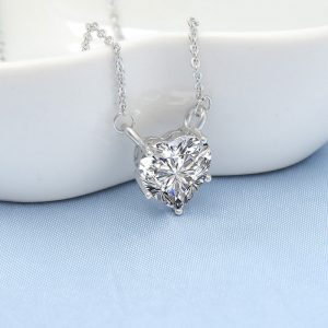 Pendant Moissanite Necklace Clavicle Chain