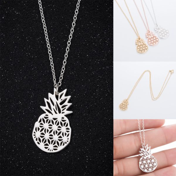 Pineapple Personality Hollow Out Necklace