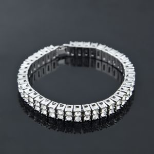 Alloy 2 Gang Drill Bracelet Couple Accessories