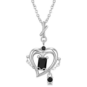 Simple Love Necklace Sweater Chain S925 Silver Necklace Pendant