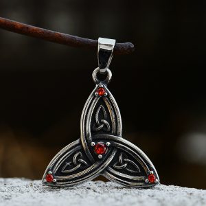 Stainless Steel Inlaid Jewel Necklace Accessories