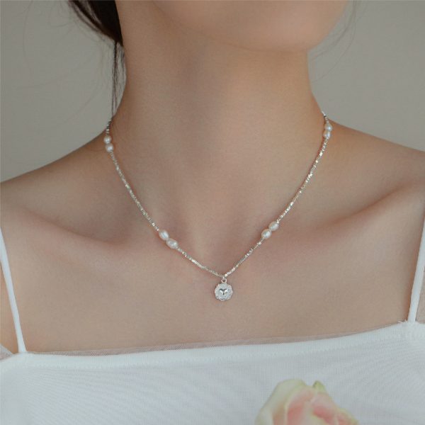 Fashion Love Pearl Necklace Woman