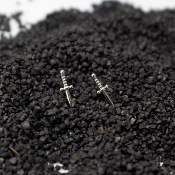 Sword Ear Studs Weapon Labret Titanium Alloy Human Body Piercing Accessories