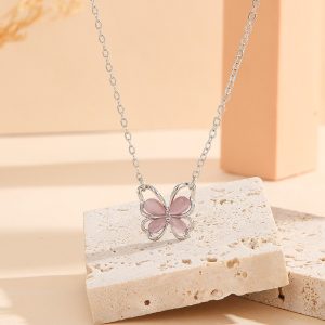 Fashion Multicolor Butterfly Pendant Accessories Necklace