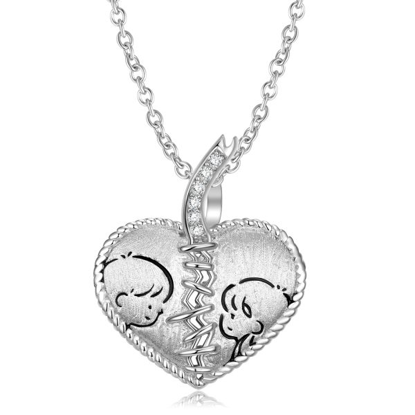 Original Sentimental Mended Heart Necklace Ins Style S925 Sterling Silver