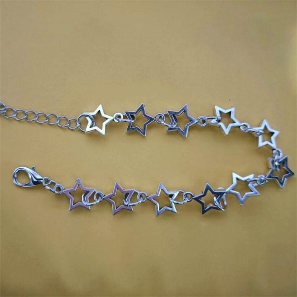 Retro Popular Hollow Pentagram Bracelet Women's Bracelet