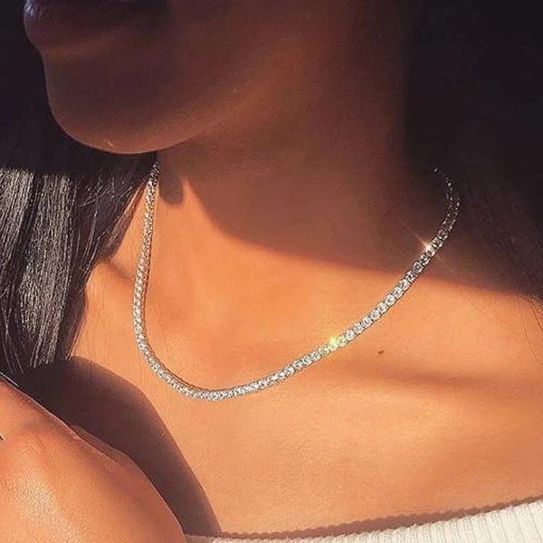 Women's Rhinestone Full Diamond Necklace