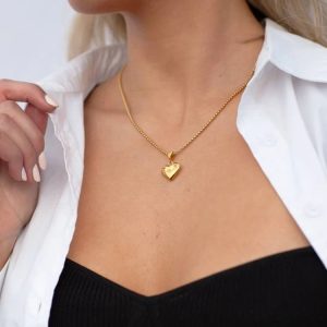 Simple And Caring Diamond Necklace