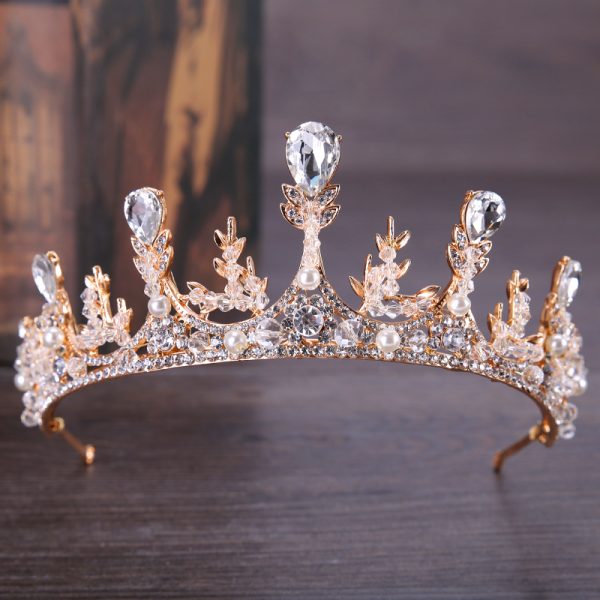 Auspicious Wheat Ear Handmade Bridal Diamond Crown