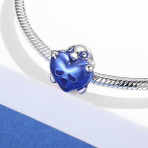 S925 Sterling Silver Blue Embracing Bracelet Diy Accessories Beads