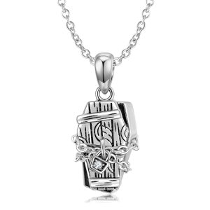 Original Design Sealed Coffin Necklace S925 Silver Chain