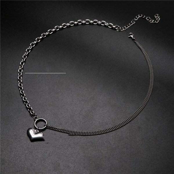 Design Inspired Heart-shaped Sweater Chain