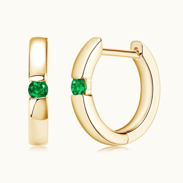 Women's Fashionable All-match Emerald Earrings