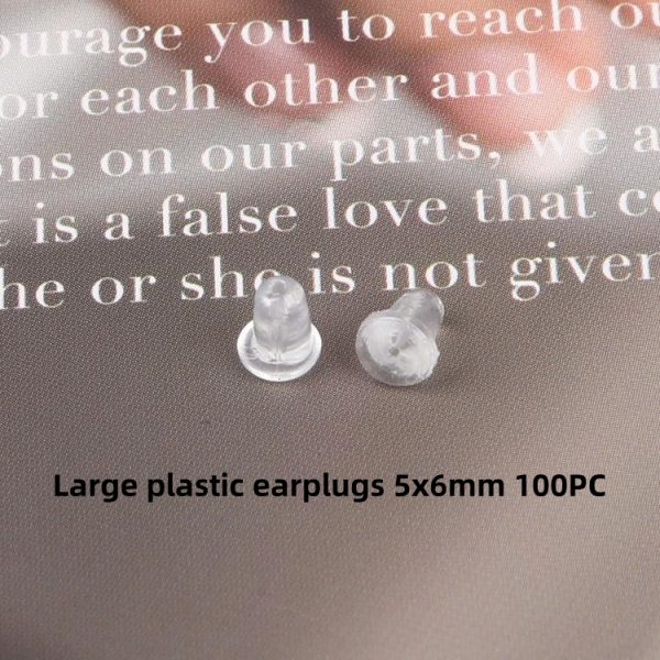 Rubber Plastic Silicone Earplug Ear Studs Buckle